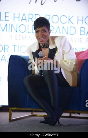 HOLLYWOOD, FLORIDA - MARCH 08: Fantasia attends The Jazz In The Gardens Women's Impact Luncheon at Seminole Hard Rock Hotel & Casino in Hollywood on March 08, 2024 in Hollywood, Florida. (Photo by JL/Sipa USA) Stock Photo