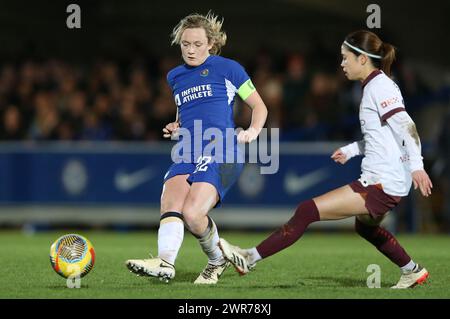 Erin Cuthbert of Chelsea Women. - Chelsea Women v Manchester City Women, Womens Super League, Kingsmeadow Stadium, London, UK - 16th February 2024. Editorial Use Only - DataCo restrictions apply. Stock Photo