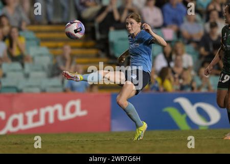 Lilyfield, Australia. 09th Mar, 2024. Cortnee Brooke Vine of Sydney FC is seen in action during the Liberty A-League 2023-24 season round 19 match between Sydney FC and Western United FC held at the Leichhardt Oval. Final score Sydney FC 3:1 Western United FC. Credit: SOPA Images Limited/Alamy Live News Stock Photo