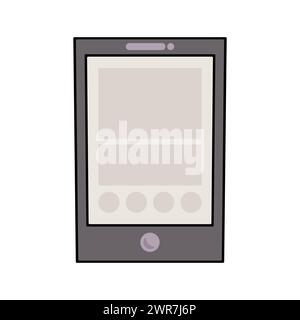 Mobile Phone with apps. Vector illustration Stock Vector