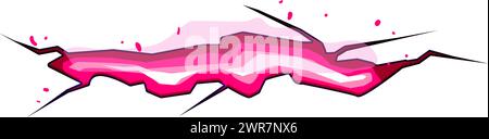 earth ground crack cartoon vector illustration Stock Vector