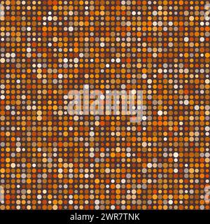 Abstract pattern. Circles in multiple colors. Rich earth tones with a contrasting background. Brilliant vector illustration. Stock Vector