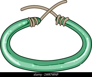 hippy hippie friendship bracelets cartoon vector illustration Stock Vector