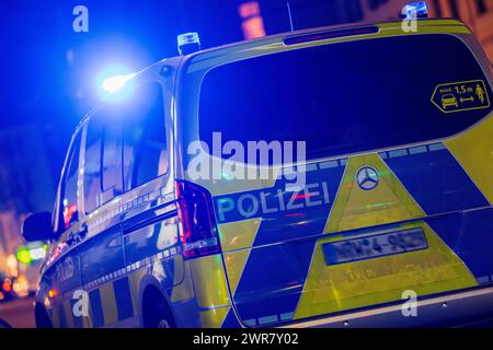 Police car in action Stock Photo
