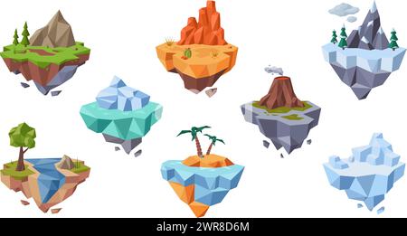 Vector isometric low poly desert airport terminal building and control ...