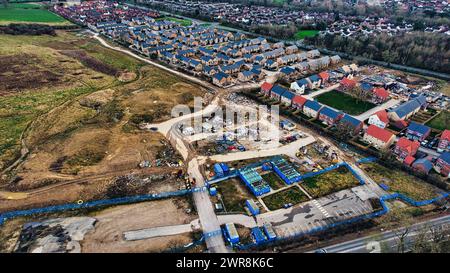 Aerial View of New Yorkshire Water Waste Water Treatment Works ...