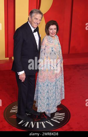 Paul Pelosi, Nancy Pelosi attend the 2024 Vanity Fair Oscar Party Hosted By Radhika Jones at Wallis Annenberg Center for the Performing Arts on March 10, 2024 in Beverly Hills, California. Photo: CraSH/imageSPACE Stock Photo