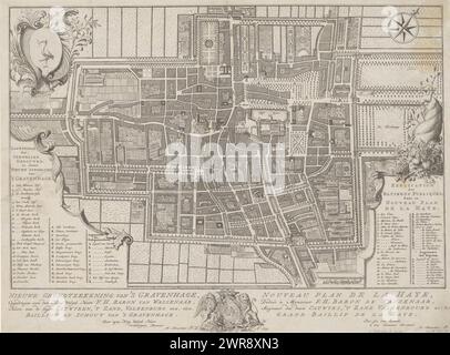 Map of The Hague, New ground plan of The Hague / Nouveau plan de La ...