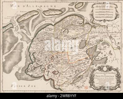 Map of Friesland and part of Groningen, Drenthe and Overijssel, La ...