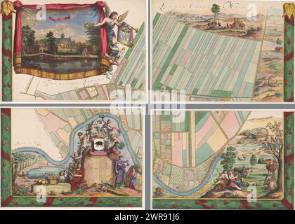 Map of the lordship of Maarsseveen, consisting of four parts, Part of ...