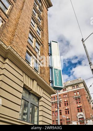 Grand Hotel on South Ludlow Street in downtown Dayton Ohio Stock Photo