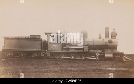 Freight steam locomotive made by Sharp, Stewart and Company, anonymous, c. 1874 - in or before 1884, photographic support, albumen print, height 83 mm × width 141 mm, photograph Stock Photo