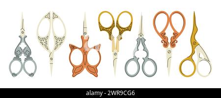 Colorful scissors for creativity Stock Vector