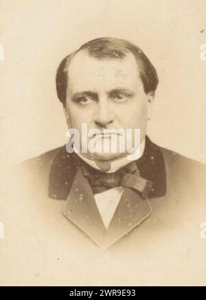 Portrait of Napoleon Joseph Karel Paul Bonaparte, This photo is part of an album., Charles Reutlinger, 1850 - 1870, cardboard, albumen print, height 85 mm × width 53 mm, photograph Stock Photo