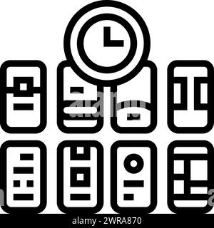 crazy 8s ux ui design color icon vector illustration Stock Vector Image ...