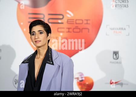 March 11, 2024, Madrid, Madrid, Spain: Alba Flores attends 32nd 'Union de Actores y Actrices' Awards - Red Carpet at Circo Price on March 11, 2024 in Madrid, Spain (Credit Image: © Jack Abuin/ZUMA Press Wire) EDITORIAL USAGE ONLY! Not for Commercial USAGE! Stock Photo