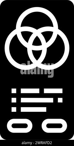 color theory ux ui design color icon vector illustration Stock Vector ...