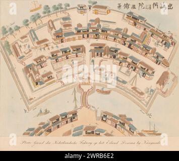 Map of the Dutch Trading post Dejima near Nagasaki, Anonymous