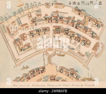 Map of the Dutch Trading post Dejima near Nagasaki, Anonymous