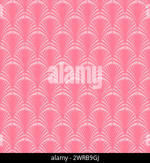 Pink Geometric Art Deco Pattern Design Stock Vector
