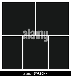 Collage photo Vector Illustration Icon Collage Frame Vector Illustration Collage Template Stock Vector