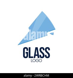 Glass logo Vector Illustration Icon Glass logo design Illustration Stock Vector