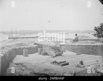 Yorktown, Virginia. Confederate fortifications built on the site where ...