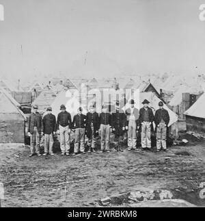 City Point, Virginia. Soldiers winter quarters. Inside first line of fortifications, between 1861 and 1869, United States, History, Civil War, 1861-1865, Glass negatives, 1860-1870, 1 negative: glass, wet collodion Stock Photo