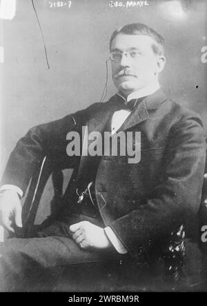 Geo. Marye, Photograph shows banker George Thomas Marye, Jr. (1849-1933) who served as the American ambassador to Russia from 1914 to 1916., between ca. 1910 and ca. 1915, Glass negatives, 1 negative: glass Stock Photo