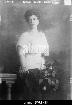 Grand Duchess Helen, Russia, Photograph shows Grand Duchess Elena Vladimirovna of Russia (1882-1957., 1914, Glass negatives, 1 negative: glass Stock Photo