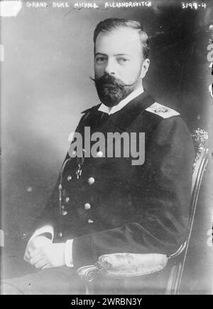 Grand Duke Michael Alexandrovitch, Photograph shows Grand Duke Alexander Mikhailovich of Russia (1866- 1933)., between ca. 1910 and ca. 1915, Glass negatives, 1 negative: glass Stock Photo