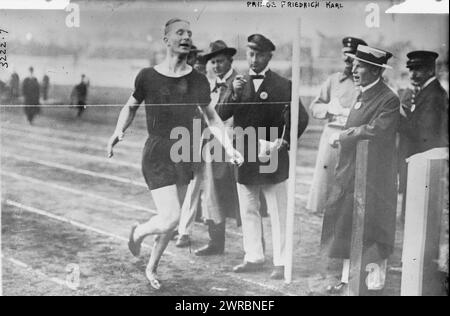 Prince Frederick Karl running, Photograph shows Prince Friedrich Karl of Prussia (1893-1917)., between ca. 1910 and ca. 1915, Glass negatives, 1 negative: glass Stock Photo