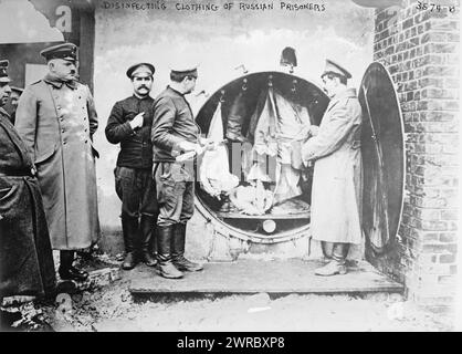 Doberitz, disinfecting clothing, Photograph shows soldiers disinfecting ...