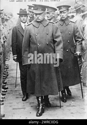 Lord Mayor of London, Sir Chas. Wakefield, Photograph shows British businessman Charles Cheers Wakefield, 1st Viscount Wakefield (1859-1941)., 1915, Glass negatives, 1 negative: glass Stock Photo