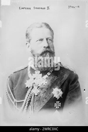 Emperor Friedrich III, 12/24/15, 12/24/15, Glass negatives, 1 negative: glass Stock Photo