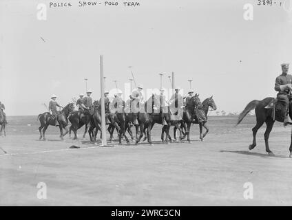 Police Show, Polo Team, between ca. 1915 and ca. 1920, Glass negatives, 1 negative: glass Stock Photo