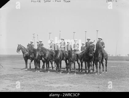 Police Show, Polo Team, between ca. 1915 and ca. 1920, Glass negatives, 1 negative: glass Stock Photo