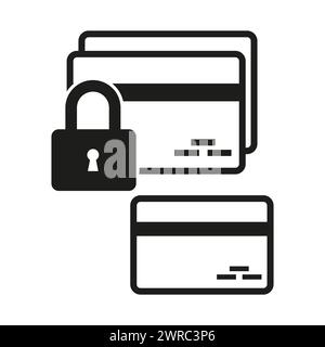 Descriptive name: Secured Credit Card Icon Set. Vector illustration. EPS 10. Stock Vector