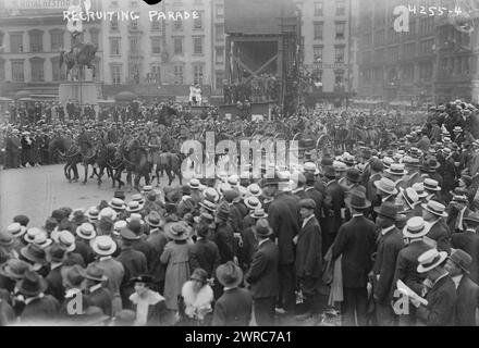 Recruiting Parade, 1917. A parade during World War I in Union Square ...