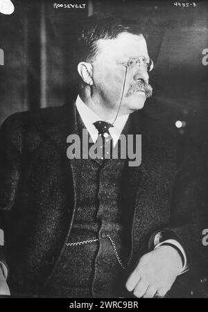 Roosevelt, Photograph shows President Theodore Roosevelt (1858-1919)., between ca. 1915 and 1919, Glass negatives, 1 negative: glass Stock Photo