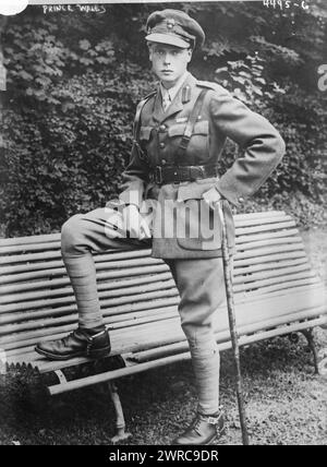 Prince Wales, Photograph shows Edward, Duke of Windsor (later Edward VIII) (1894-1972)., between ca. 1915 and ca. 1920, Glass negatives, 1 negative: glass Stock Photo