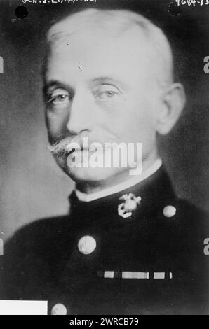 Gen. J.E. Mahoney, Photograph shows James Edward Mahoney (1858-1926) who was an officer in the United States Marine Corps., 1918 July 5, Glass negatives, 1 negative: glass Stock Photo