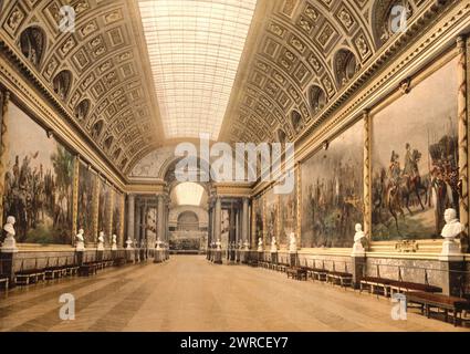 Gallery of Battles, Versailles, France, between ca. 1890 and ca. 1900., Color, 1890-1900 Stock Photo