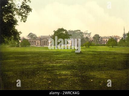 The Baths, Ashby-de-la-Zouch, England, Image shows the Ivanhoe Baths at Ashby-de-la-Zouch, Leicestershire, England., between ca. 1890 and ca. 1900., England, Ashby-de-la-Zouch, Color, 1890-1900 Stock Photo