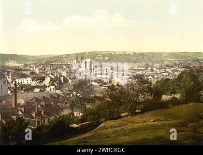 Truro, general view, Cornwall, England, between ca. 1890 and ca. 1900., England, Cornwall (County), Color, 1890-1900 Stock Photo