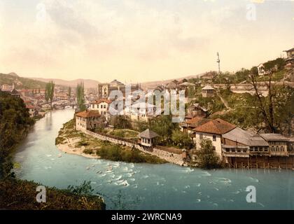 Sarajcvo (i.e., Sarajevo), Bendbasi, Bosnia, Austro-Hungary, between ca. 1890 and ca. 1900., Color, 1890-1900 Stock Photo