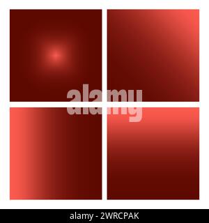 Red Gradient Backgrounds Collection. EPS 10. Stock Vector