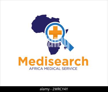 africa medical research logo designs for health service Stock Vector