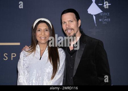 Beverly Hills, USA. 10th Mar, 2024. American news anchor Christine Devine, Actor Sean McNabb attends Children Uniting Nations 24th Annual Academy Awards Celebration and Oscars Viewing Dinner at The Historic Warner Bro. Estate, Los Angeles, CA, March 10, 2024 Credit: Eugene Powers/Alamy Live News Stock Photo