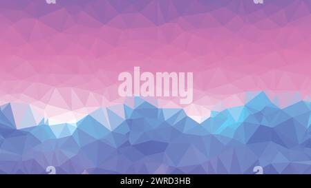 Light vector blue and purple Low poly abstract background, trendy, geometric, cyber polygonal wallpaper, triangle style poster Stock Vector